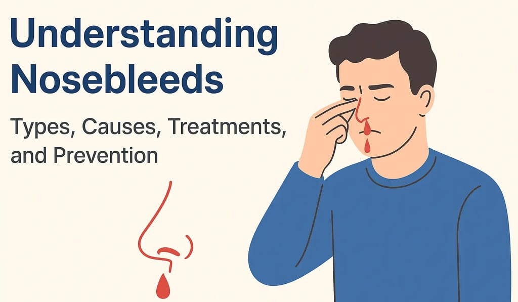 Understanding nosebleeds – types, causes, treatments, and prevention