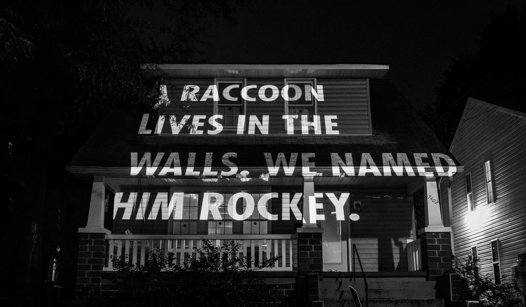 Jenny Holzer, utiliza projeções de frases em locais públicos, como edifícios e monumentos.