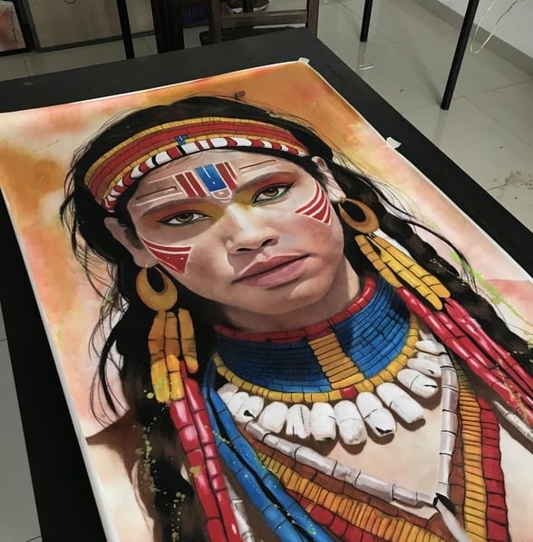 Pintura artista visual: Amanda Amorim