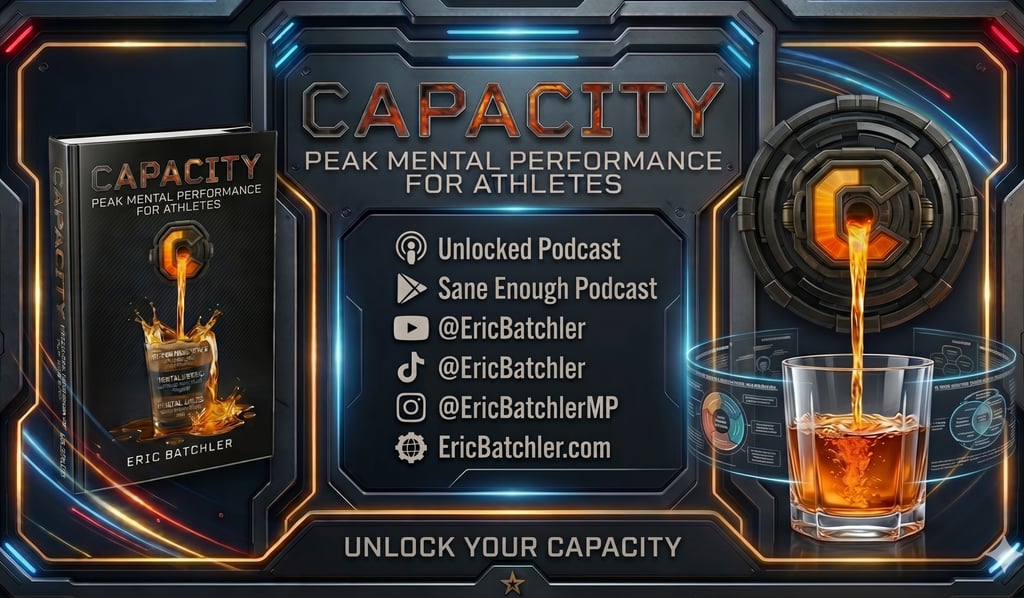 Capacity book by Eric Batchler for peak mental performance for athletes with podcast links.