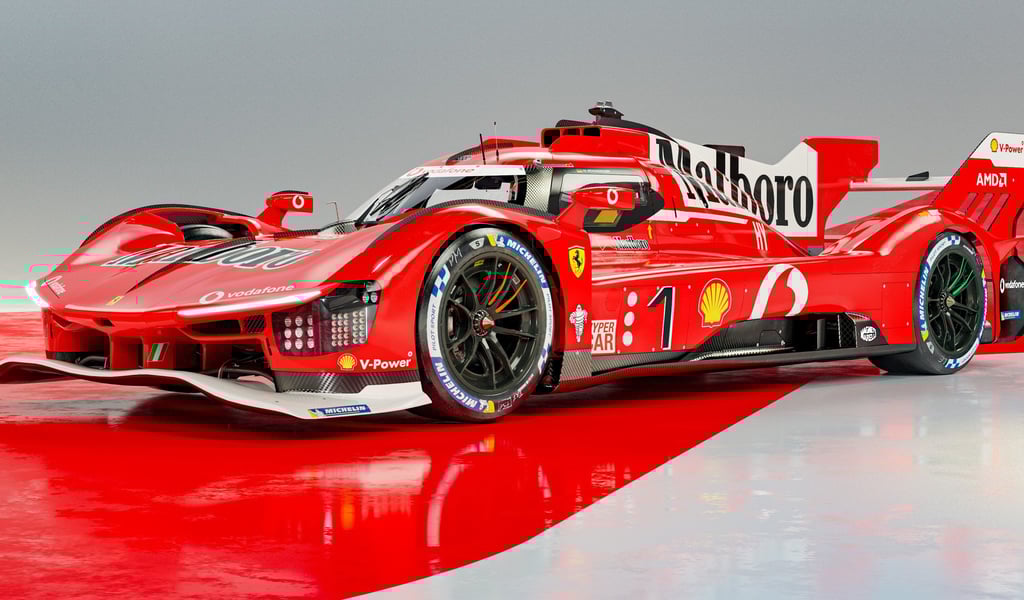 Livery de Ferrari hypercar inspirada en el Ferrari de F1 de Michael Schumacher