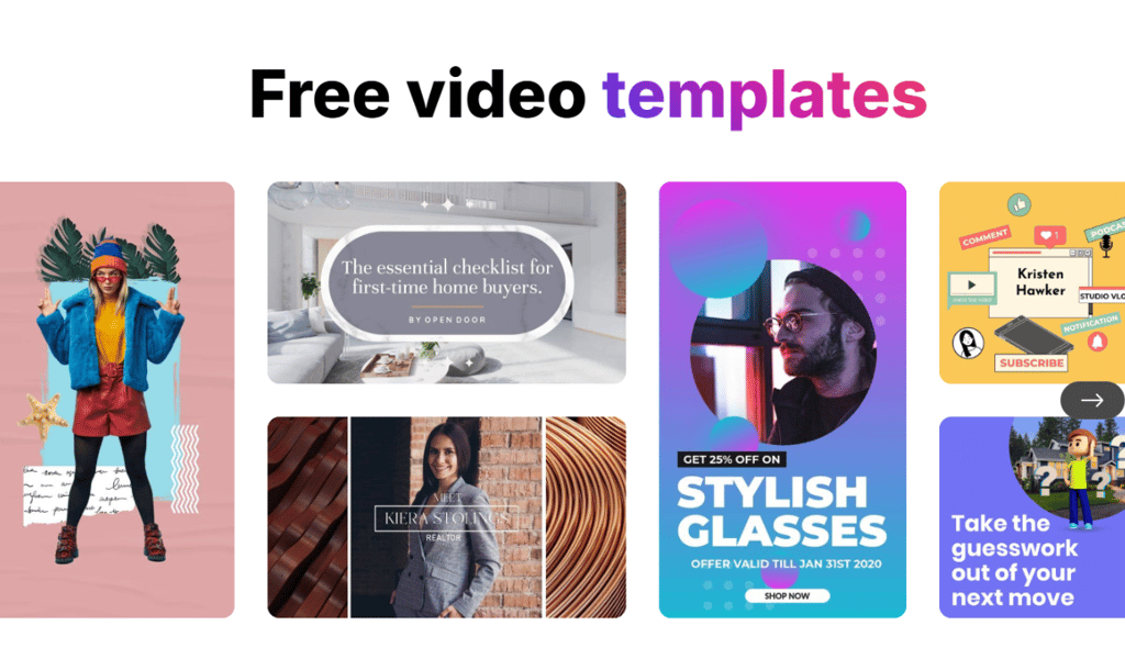 Free Video templates images