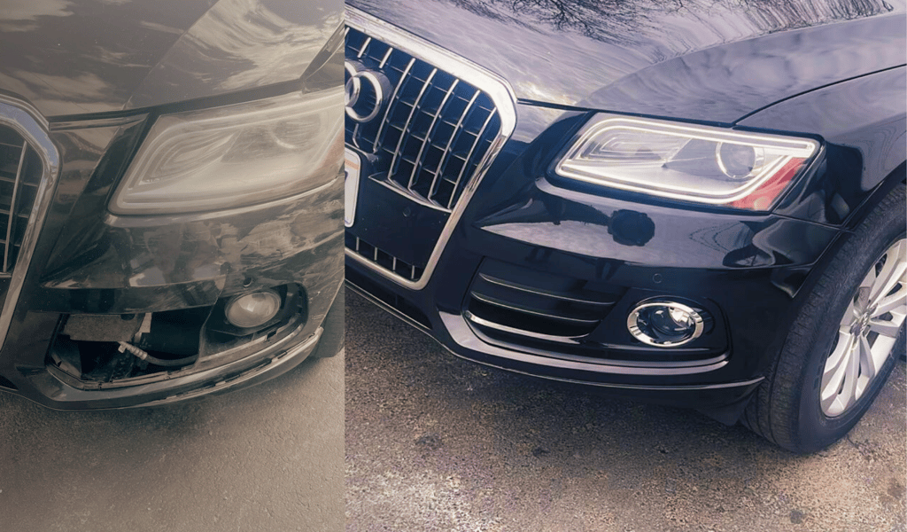 Car fully repaired with smooth paint and no damage