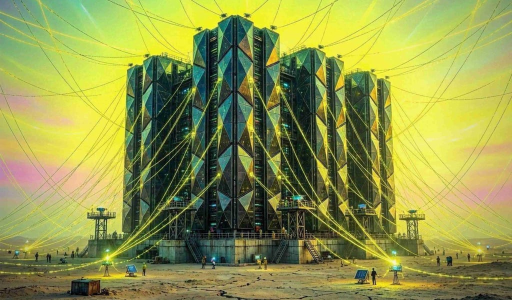 A hyper-realistic conceptual HRSA illustration of digital feudalism.