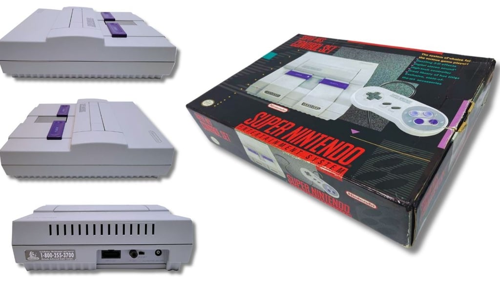 Console de videogame Super Nintendo Entertainment System (SNES ou Super NES), Versão EUA
