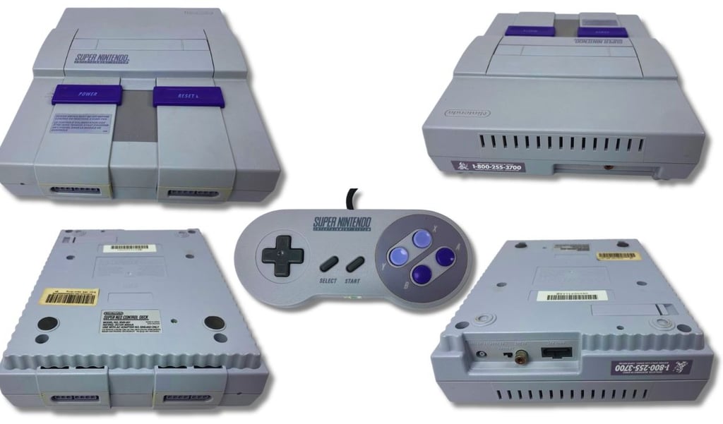 Console de videogame Super Nintendo Entertainment System (SNES ou Super NES), Versão EUA