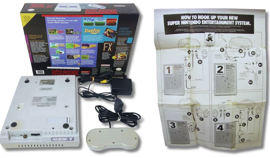 Console de videogame Super Nintendo Entertainment System (SNES ou Super NES), Versão EUA