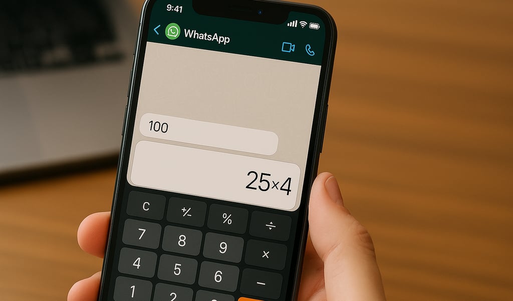 WhatsApp lança calculadora no iPhone: veja como funciona