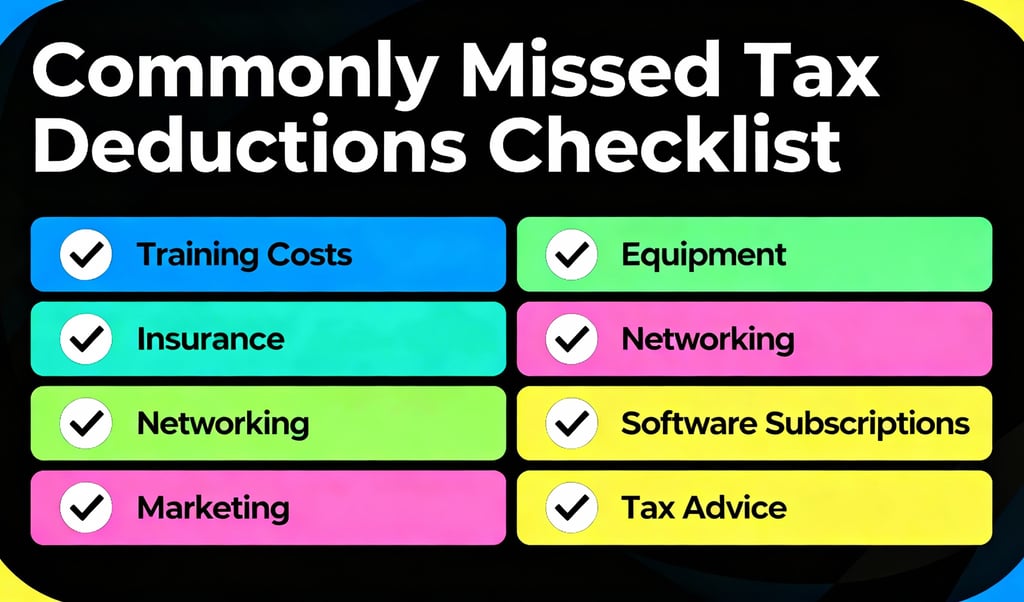 a business tax deduction checklist for tax deduction