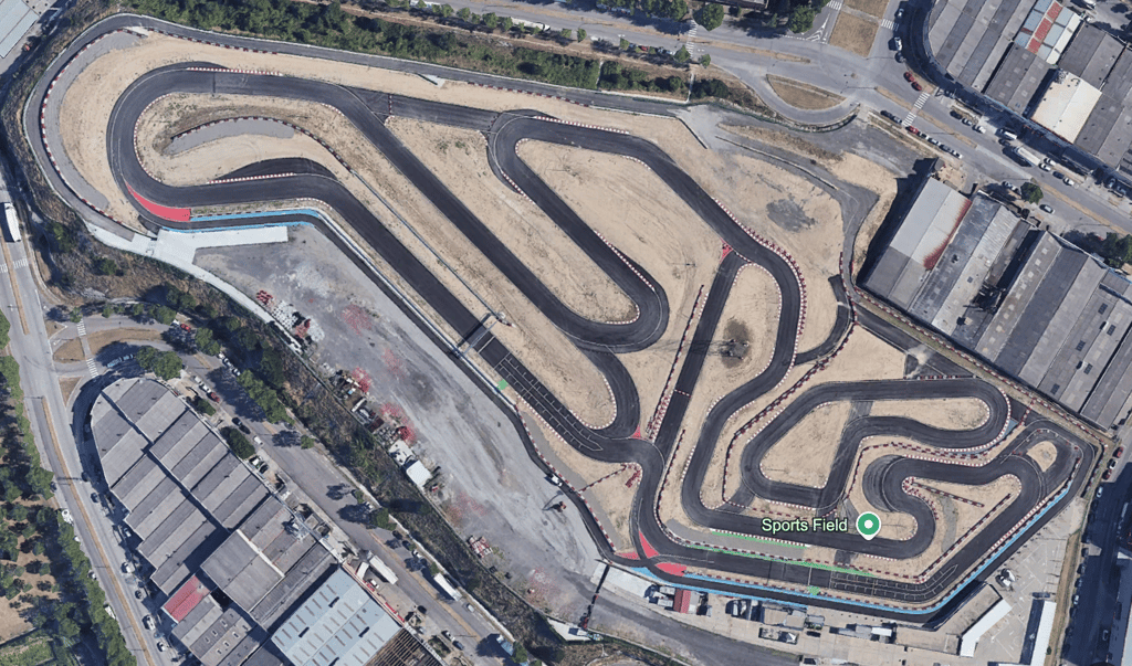 Trazado del Circuit d’Osona para entrenamientos en pitbike