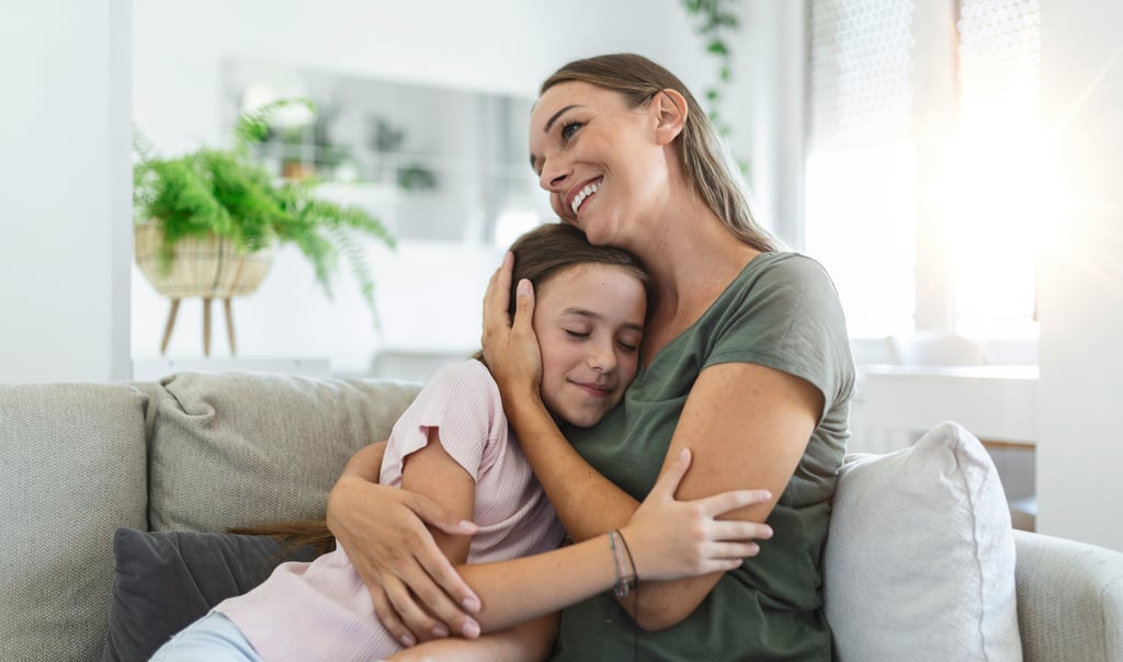 A parent with peace of mind and child, after getting chimhanda tutoring's cambridge maths online tutoring in south africa