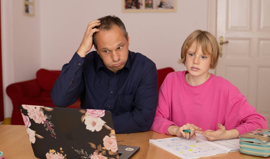 A parent who is stuck and needs to get a tutor to help him with his child