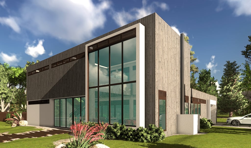 Fachada em madeira Casa Atlêntica em Punta del Este Uruguai