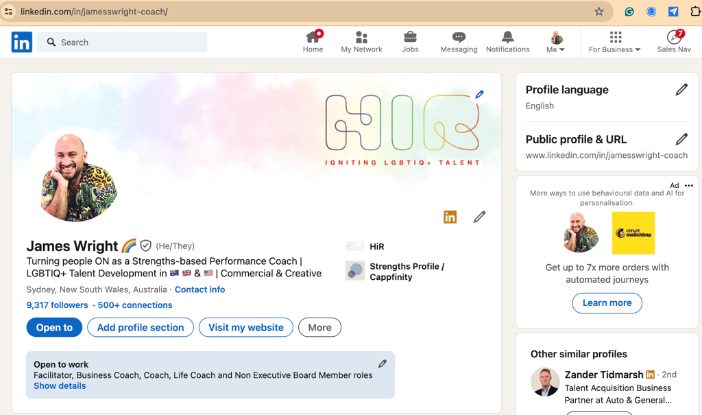 How to customise your LinkedIn Profile