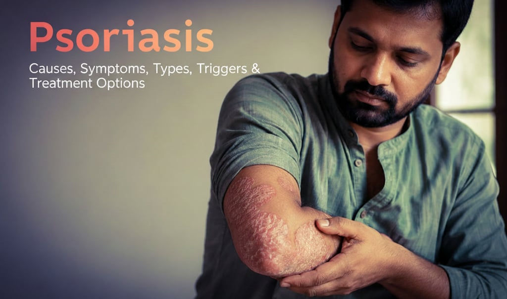 Psoriasis: Causes, Symptoms, Types, Triggers & Treatment Options