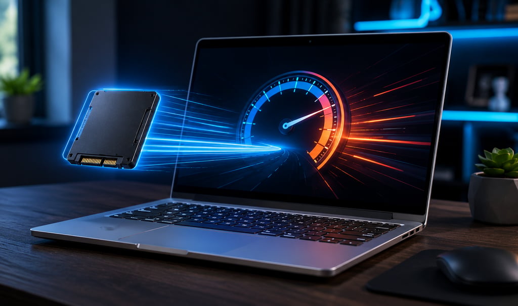 notebook com SSD para inicialização rápida e melhor desempenho diário