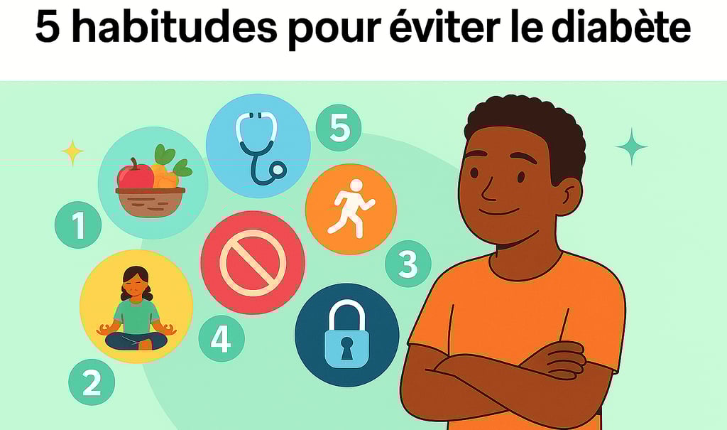 Éviter le diabète naturellement : 5 habitudes simples recherche santé