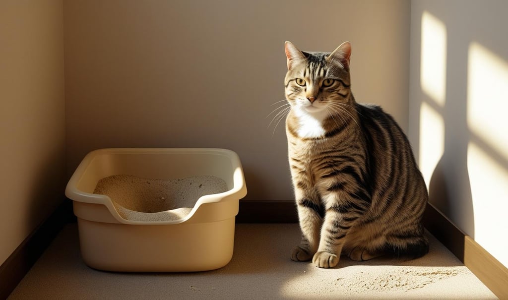 Como ensinar o gato a usar a caixa de areia