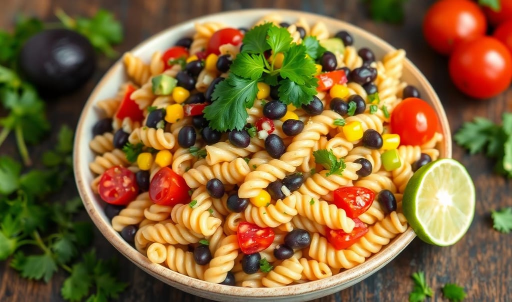 Southwest Black Bean Pasta Salad