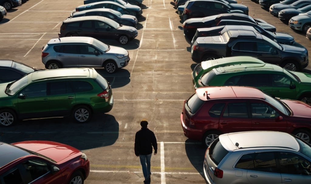 Pátio com carros à venda