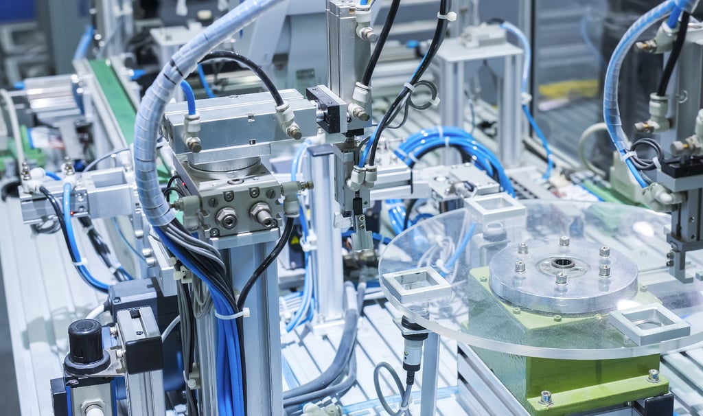 Pneumatic System, from air cylinders to pneumatic valves