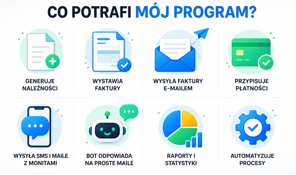funkcje systemu do automatyzacji firmy z pomocą AI