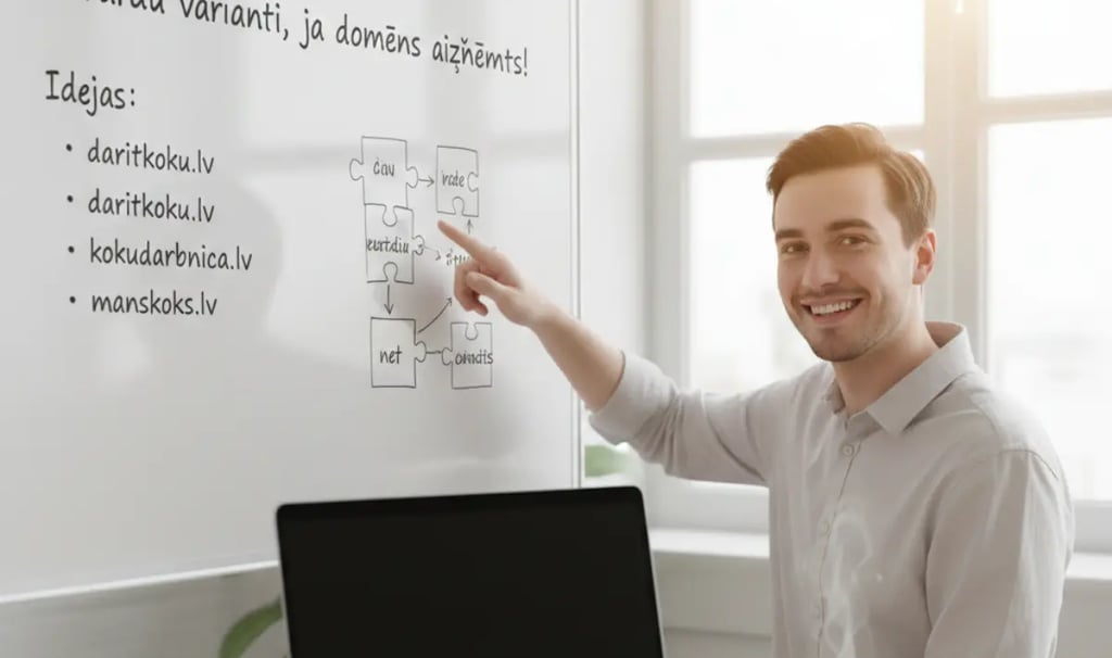 Rīcības stratēģijas, ja vēlamais domēns ir aizņemts