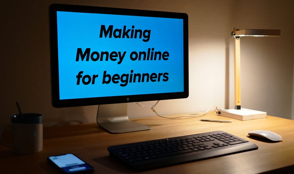 Making money online for beginners