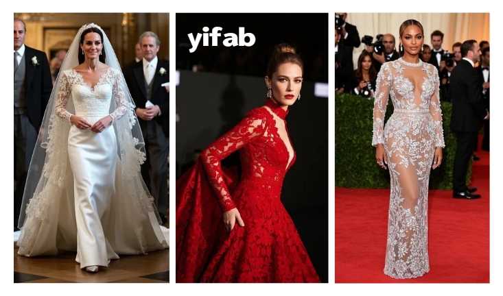 The Influence of Lace Fabrics in Celebrity Fashion: Iconic Lace Looks