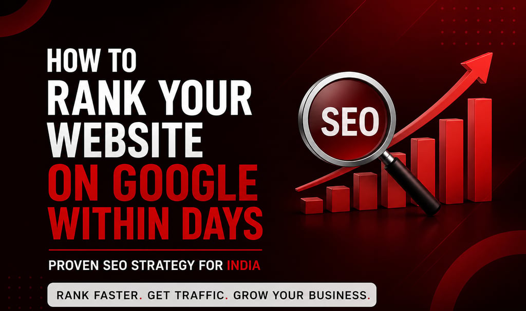 Rank your website on Google within days