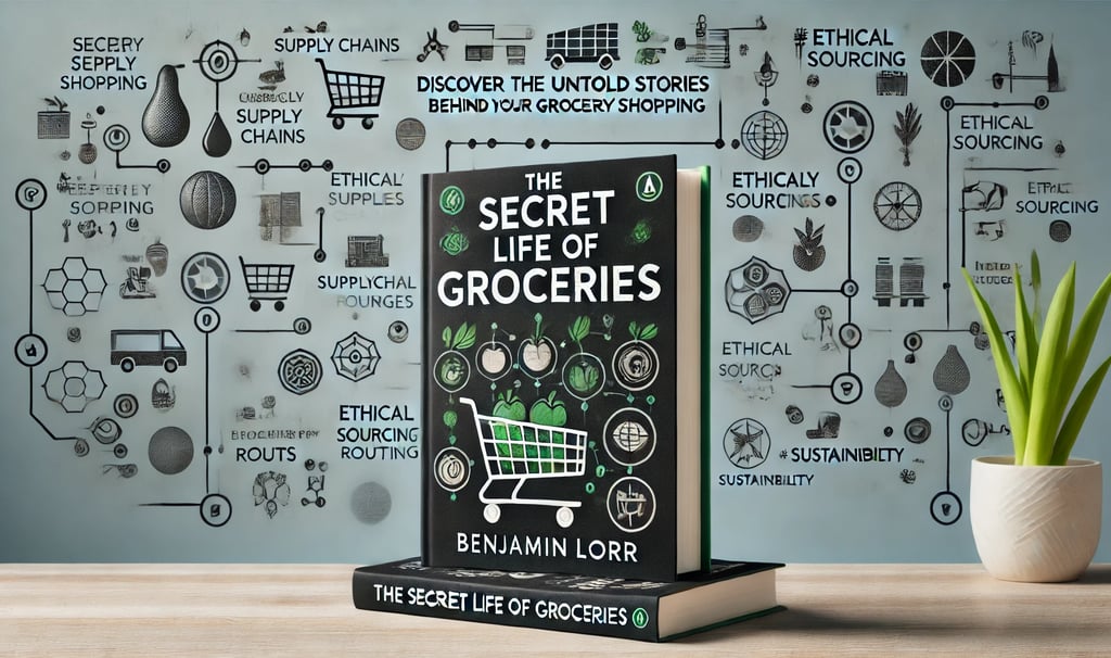 a book cover of the secret life of a groceries