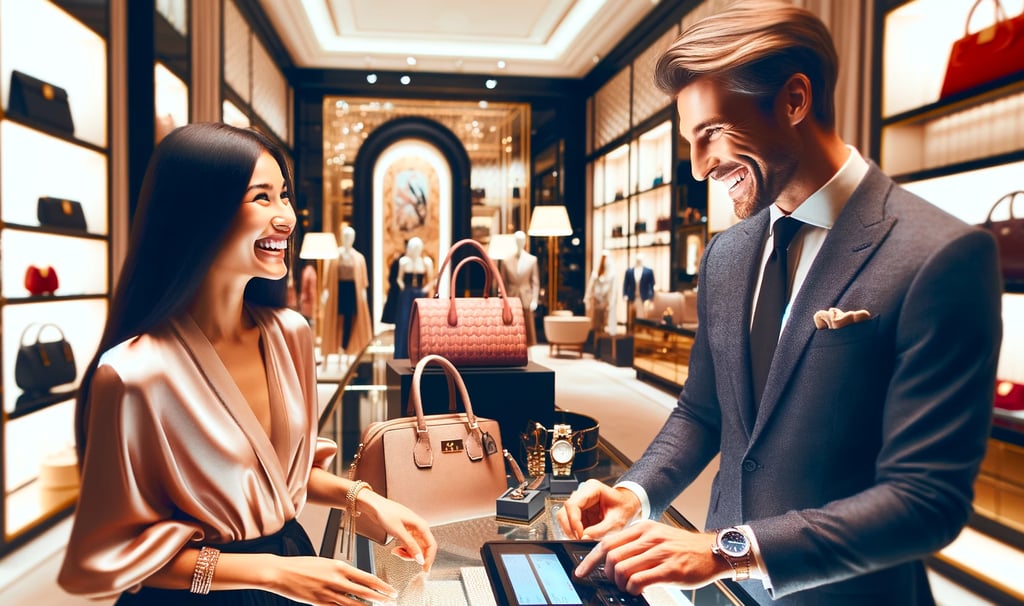 a man and woman in a suit and tie