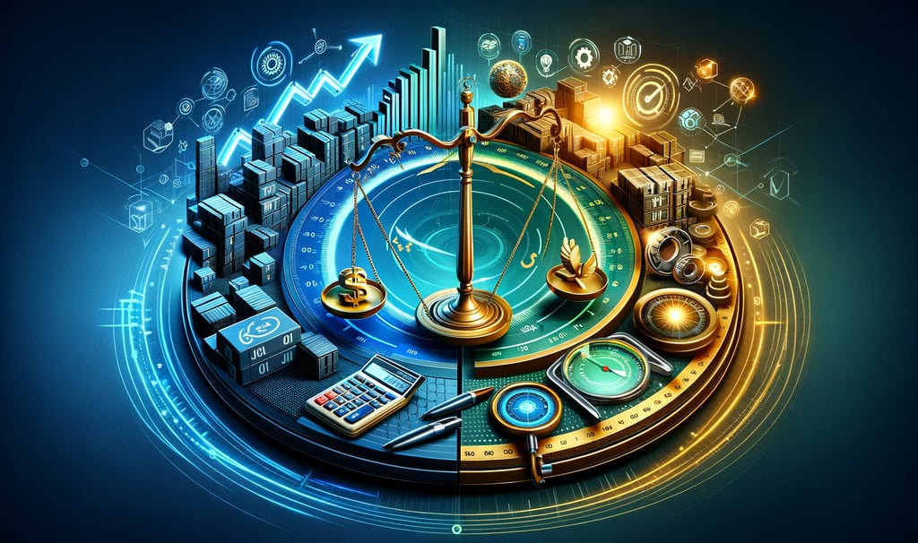 supply chain symbols in a circle