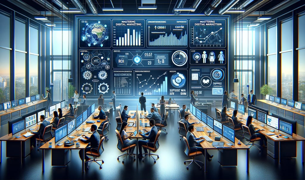 a large room with a bunch of people sitting at desks