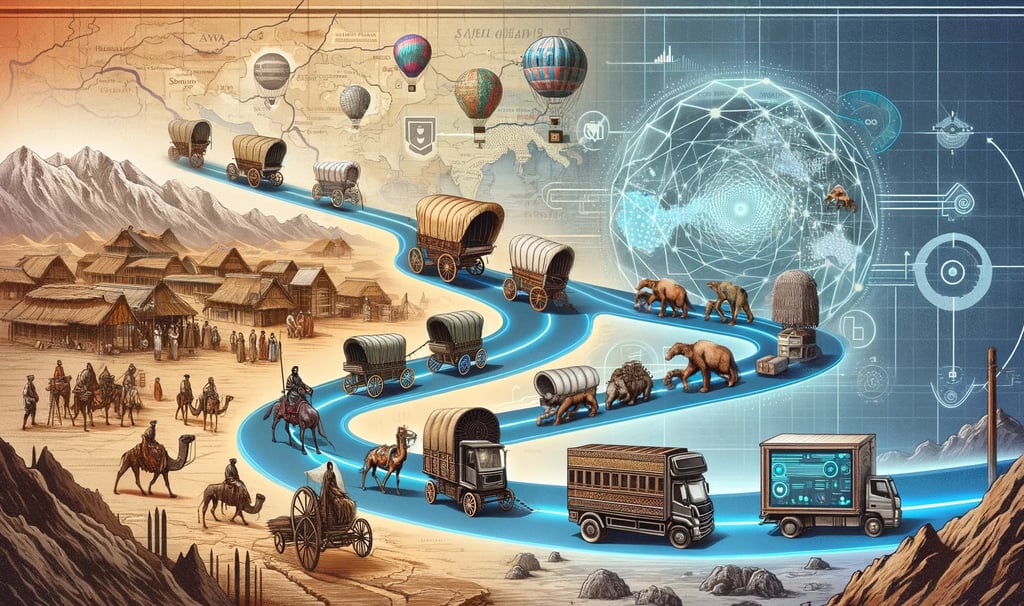 a map, half ancient, half futuristic