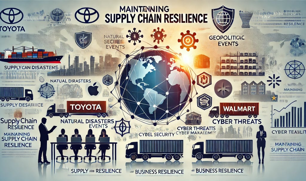 a business presentation of supply chain of goods and services