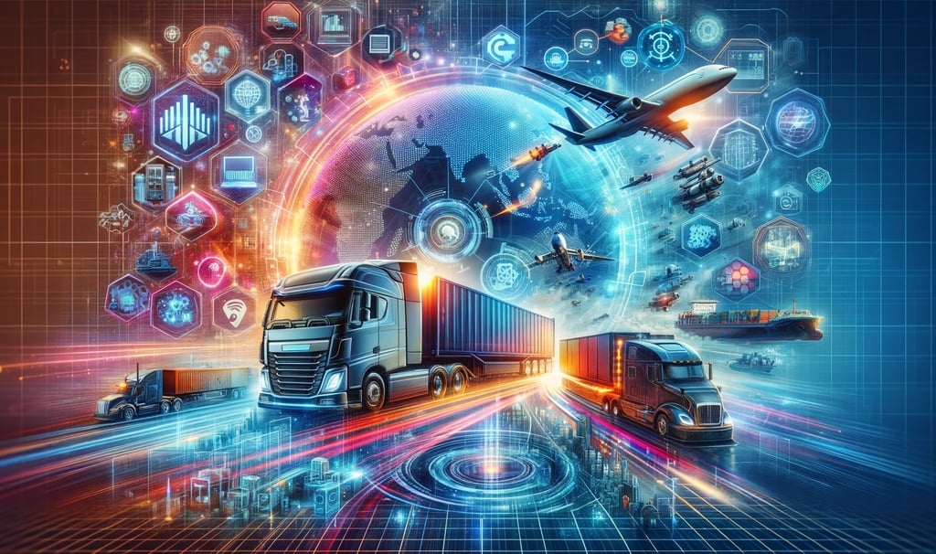 a truck with a large amount of cargo on it