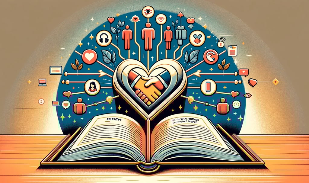 a book with a heart shaped bookmark