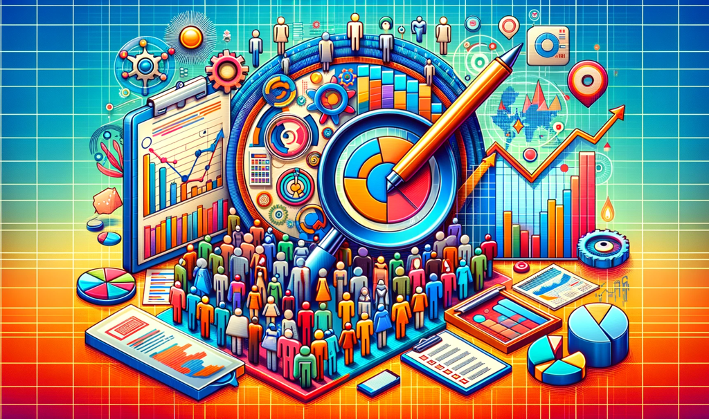 Various marketing research symbols