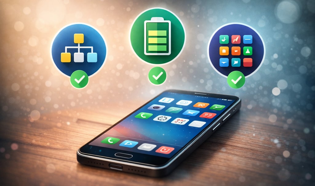 um celular com bateria e uma bateria