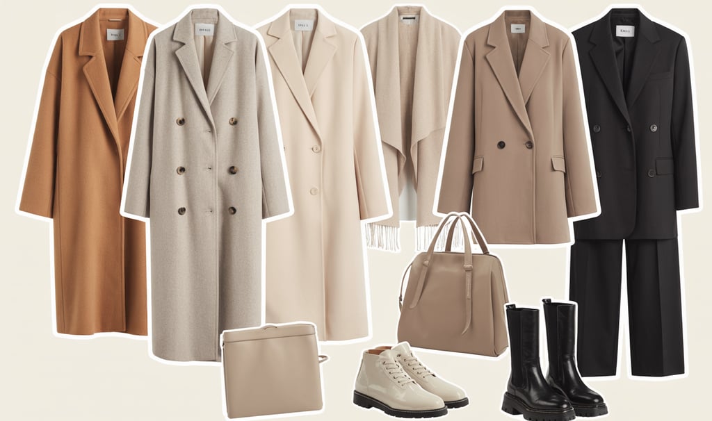 a variety of coats and jackets with a variety of coats