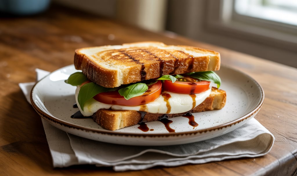 a sandwich sandwich with cheese and tomato on a plate