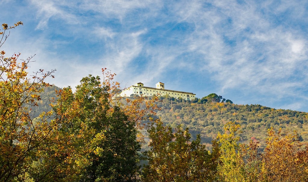 Abbaye de montecassino, Mont cassino, Brume