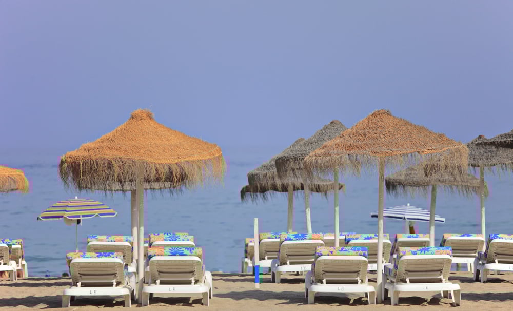 Plage à Los Boliches, Fuengirola, Espagne