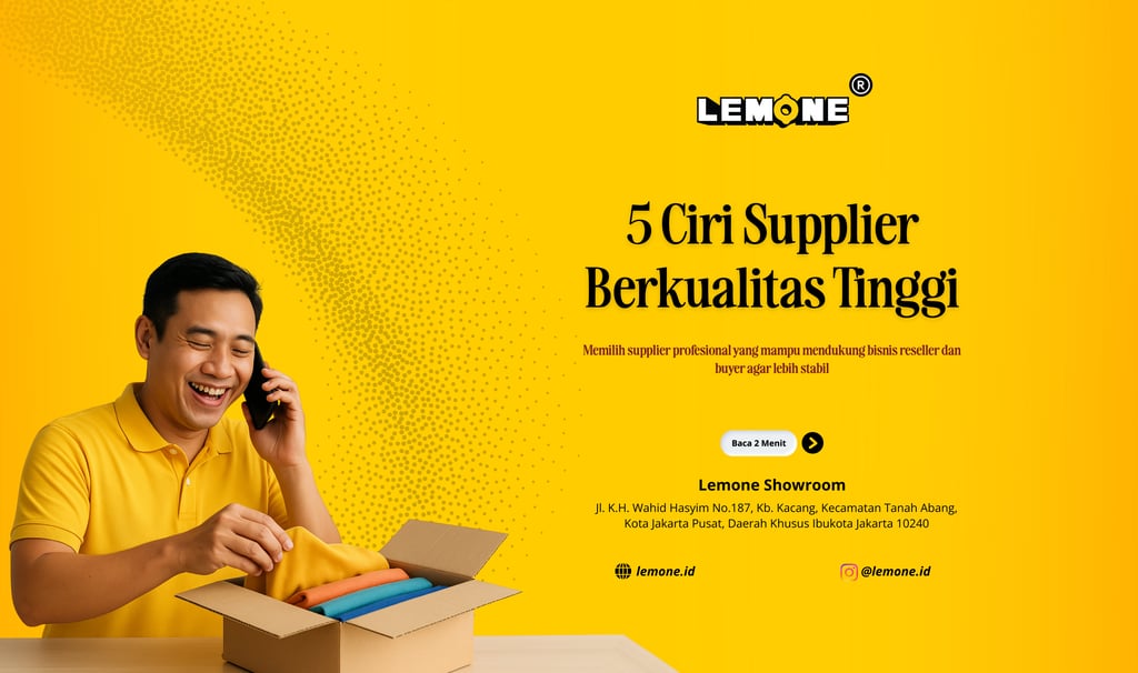 5 Ciri Supplier Berkualitas Tinggi