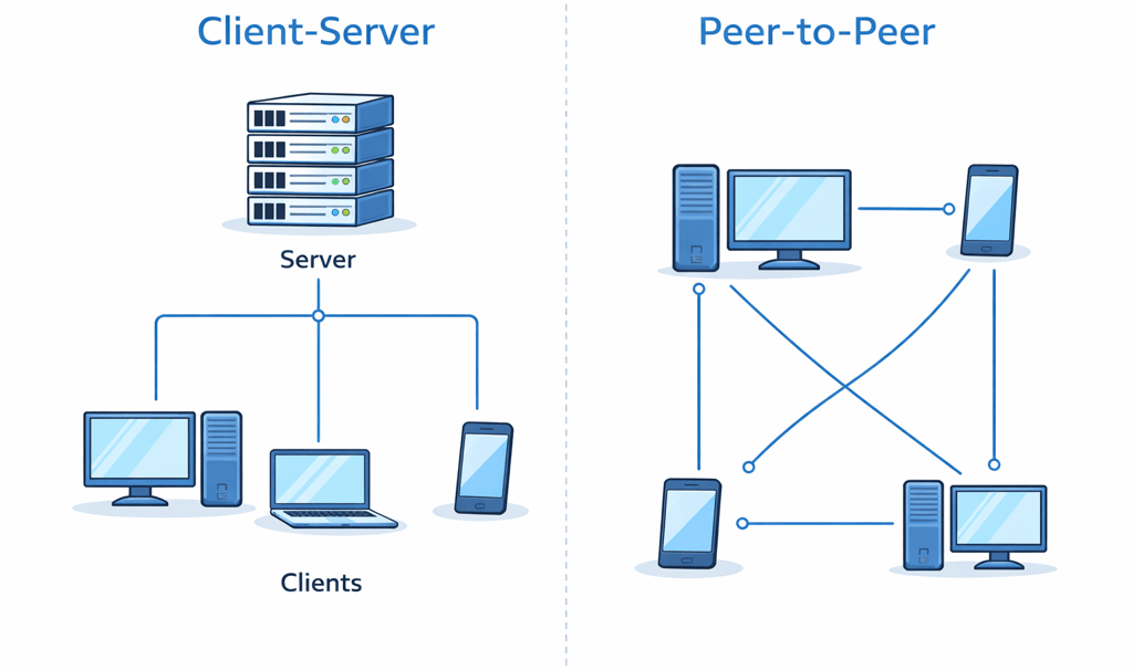 Client-Server vs Peer-to-Peer