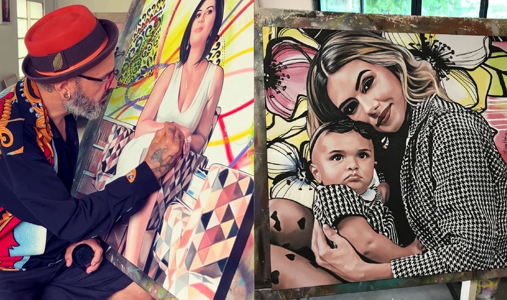 o artista Sérgio Astral e suas obras em Pop-Art.