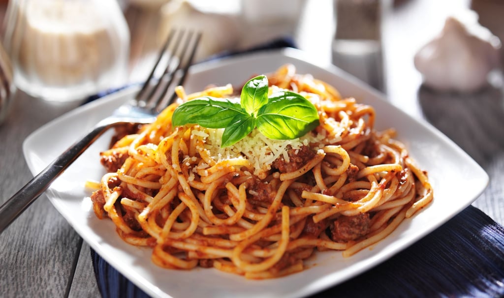 a plate of spaghetti