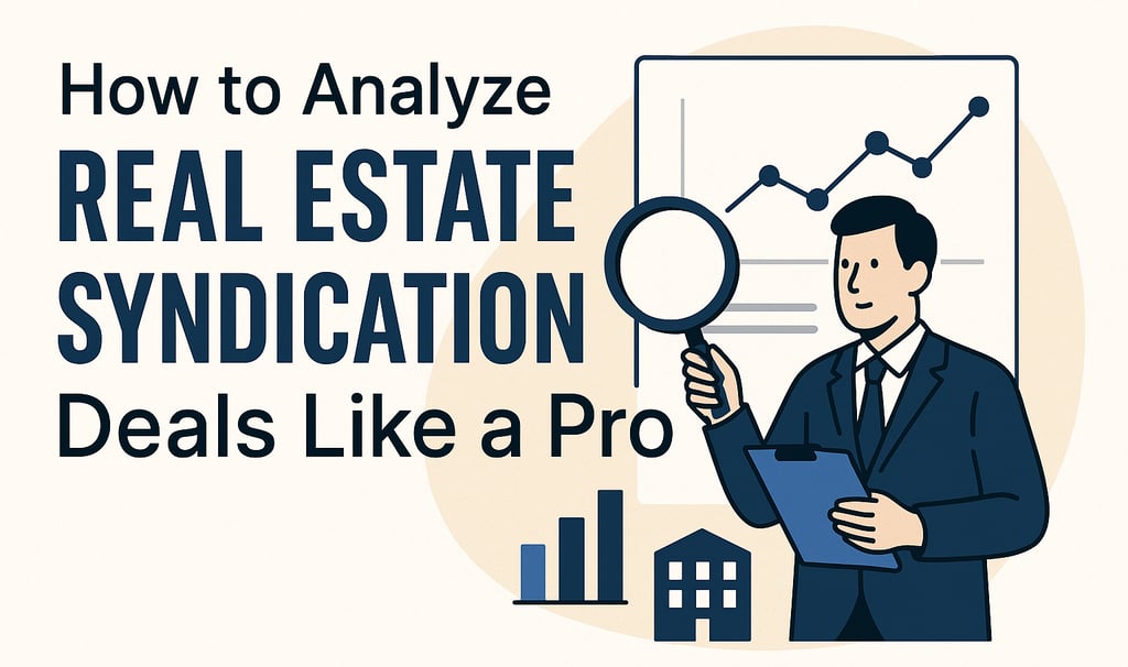 how to analyze real estate syndication deals like a pro