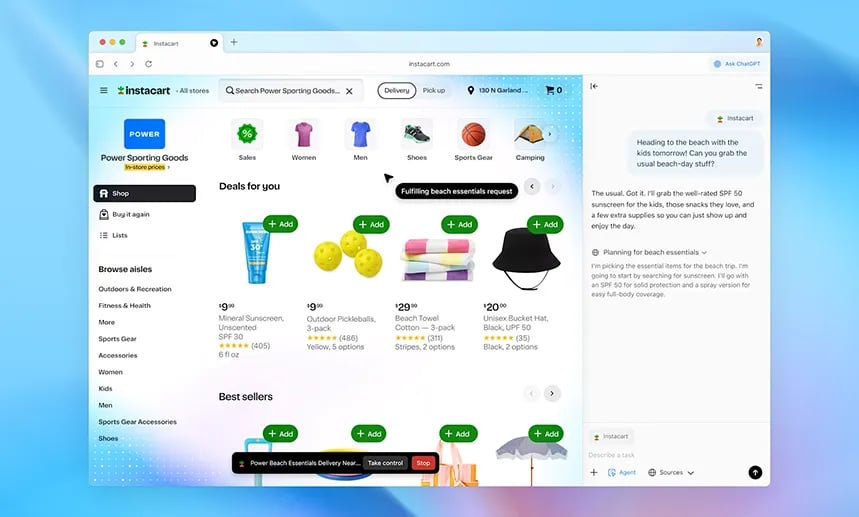 Agente Chat GPT ATLAS da Apen AI
